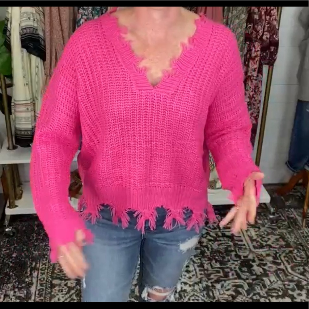 COPY - Hot Pink Sweater